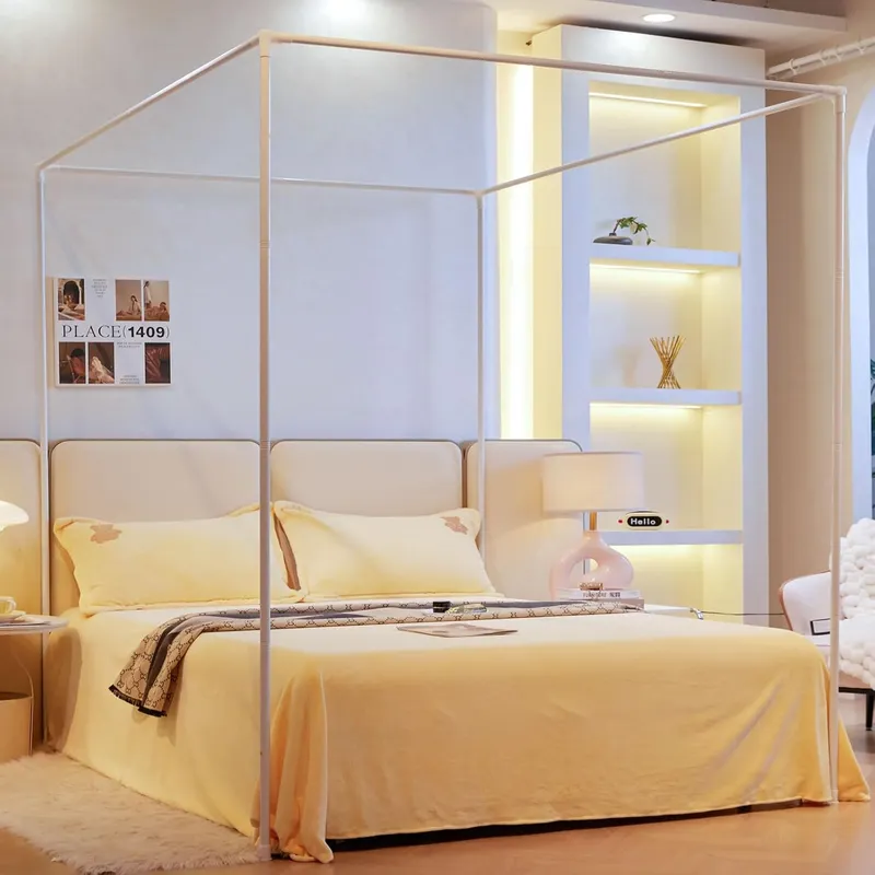 Canopy Bed Frame Metal Queen - Премиальные металлические стойки для каркаса кровати
