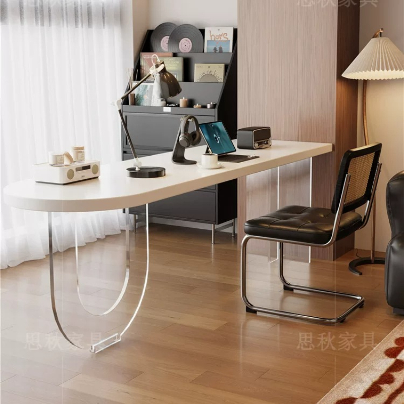 Bedroom Furniture - Белый письменный стол из массива дерева