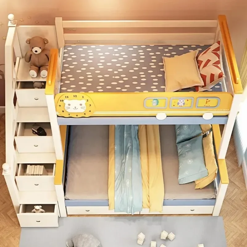 Деревянная двухъярусная кроват – обзор и цена Bunk Bed With Stairs And Slide