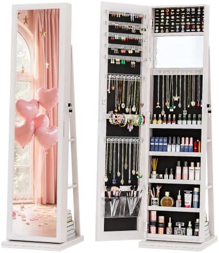 Шкаф для украшений 4-в-1, запи – обзор и цена Full Length Mirror Jewelry Armoire
