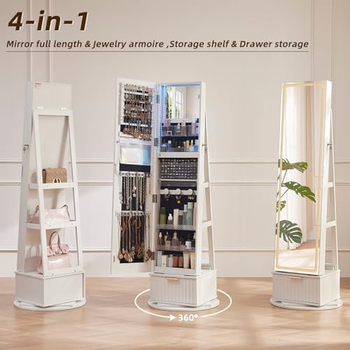 Рифленый профиль 360 °   Враща – обзор и цена Full Length Mirror Jewelry Armoire