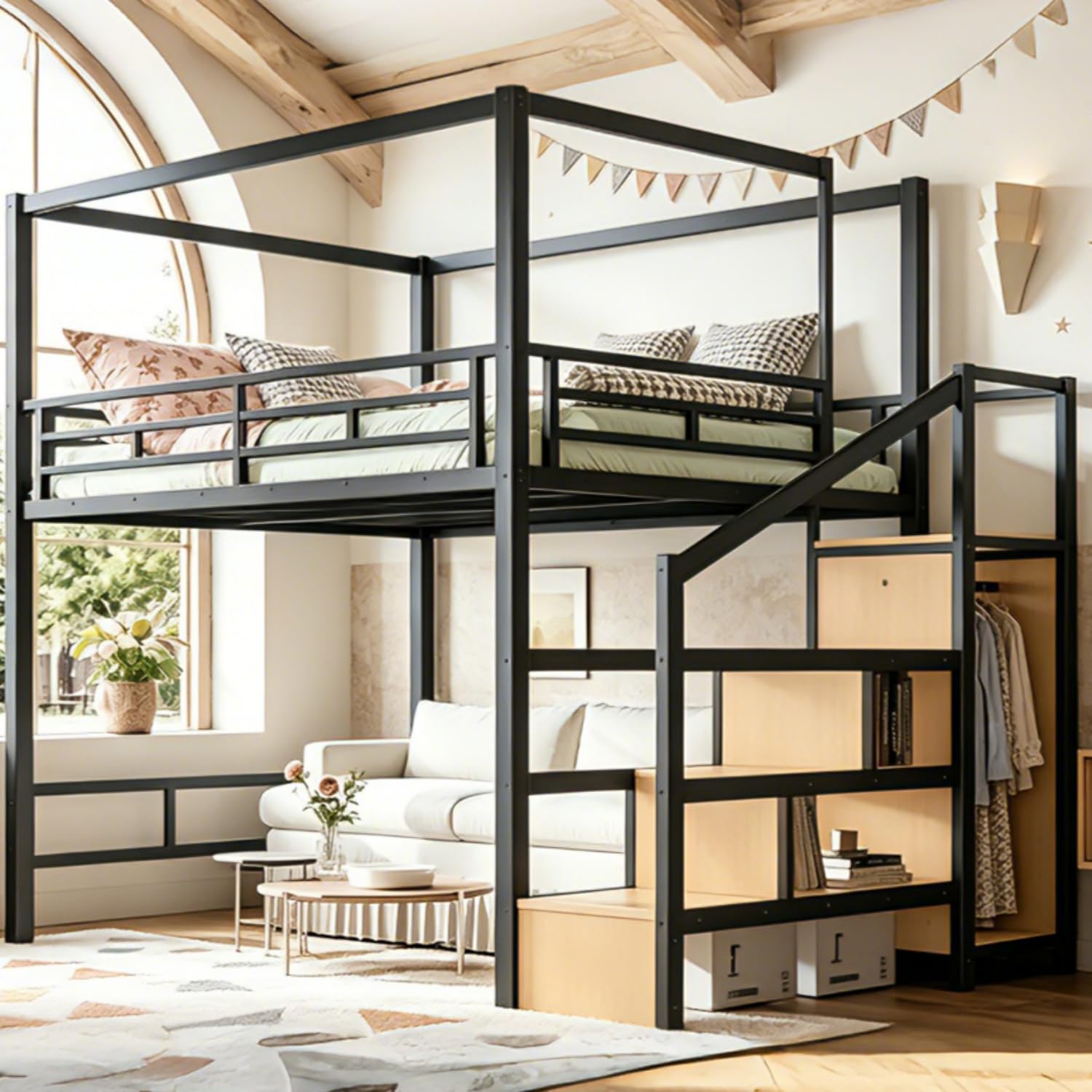 Двухъярусная кровать Queen с л – обзор и цена Canopy Bed Frame Metal Queen