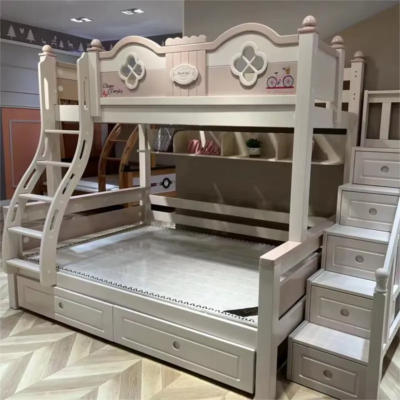 Современная роскошная двухъяру – обзор и цена Bunk Bed With Stairs And Slide