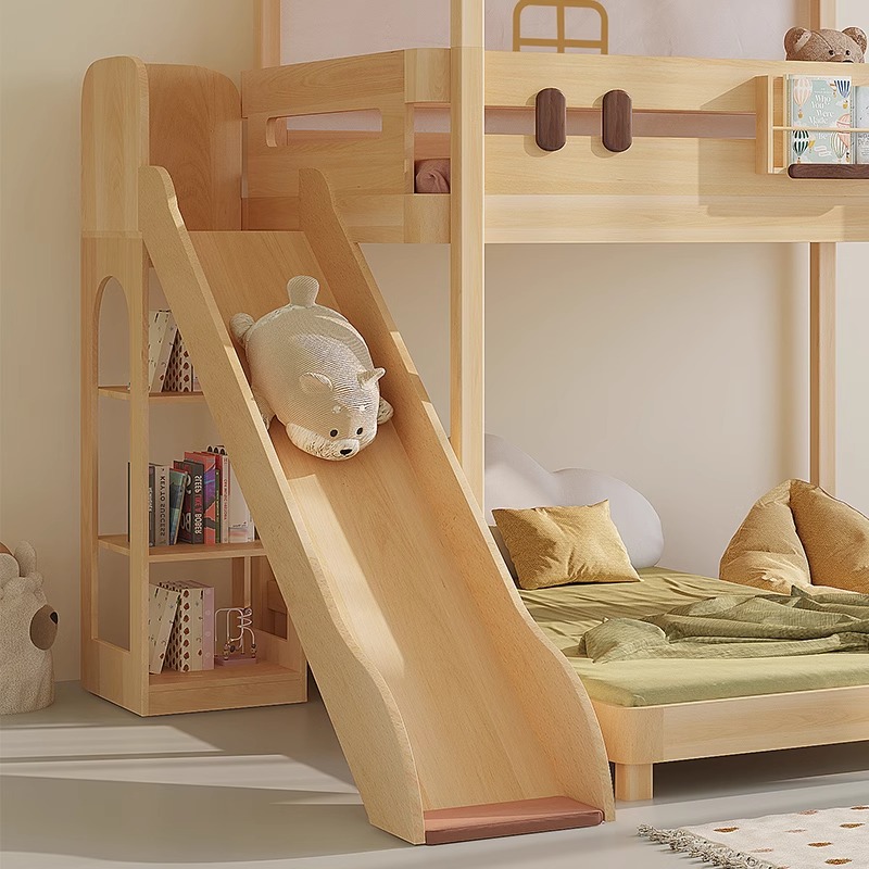 Двухъярусная кровать, горка, о – обзор и цена Bunk Bed With Stairs And Slide
