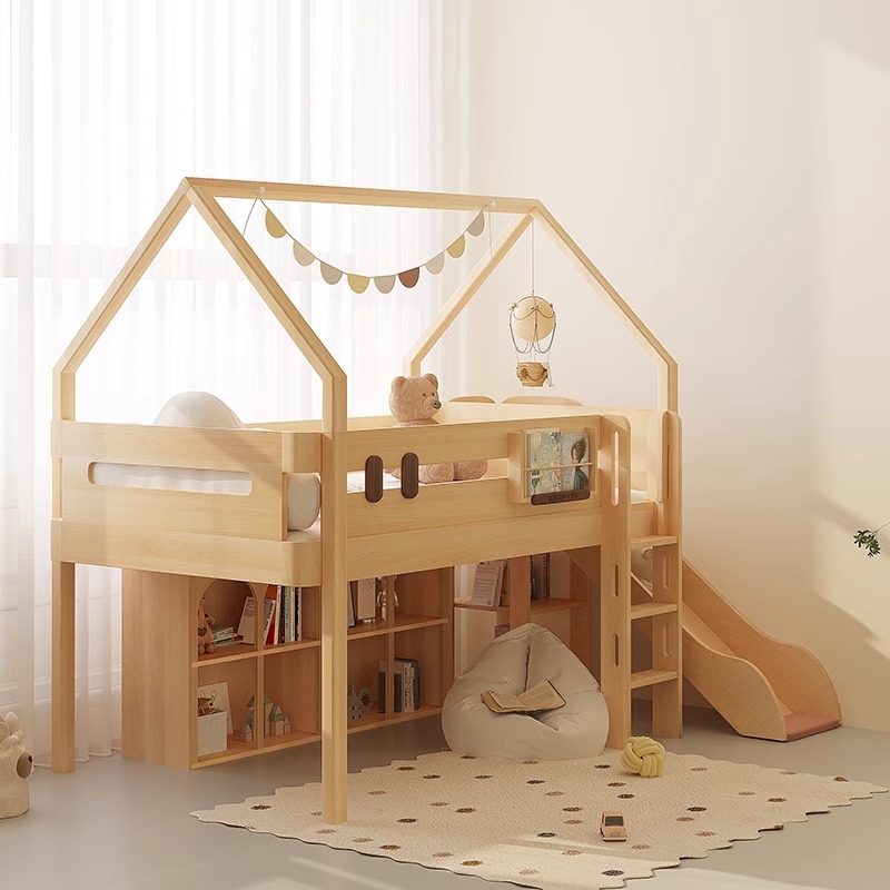 Двухъярусная кровать, горка, о – обзор и цена Bunk Bed With Stairs And Slide