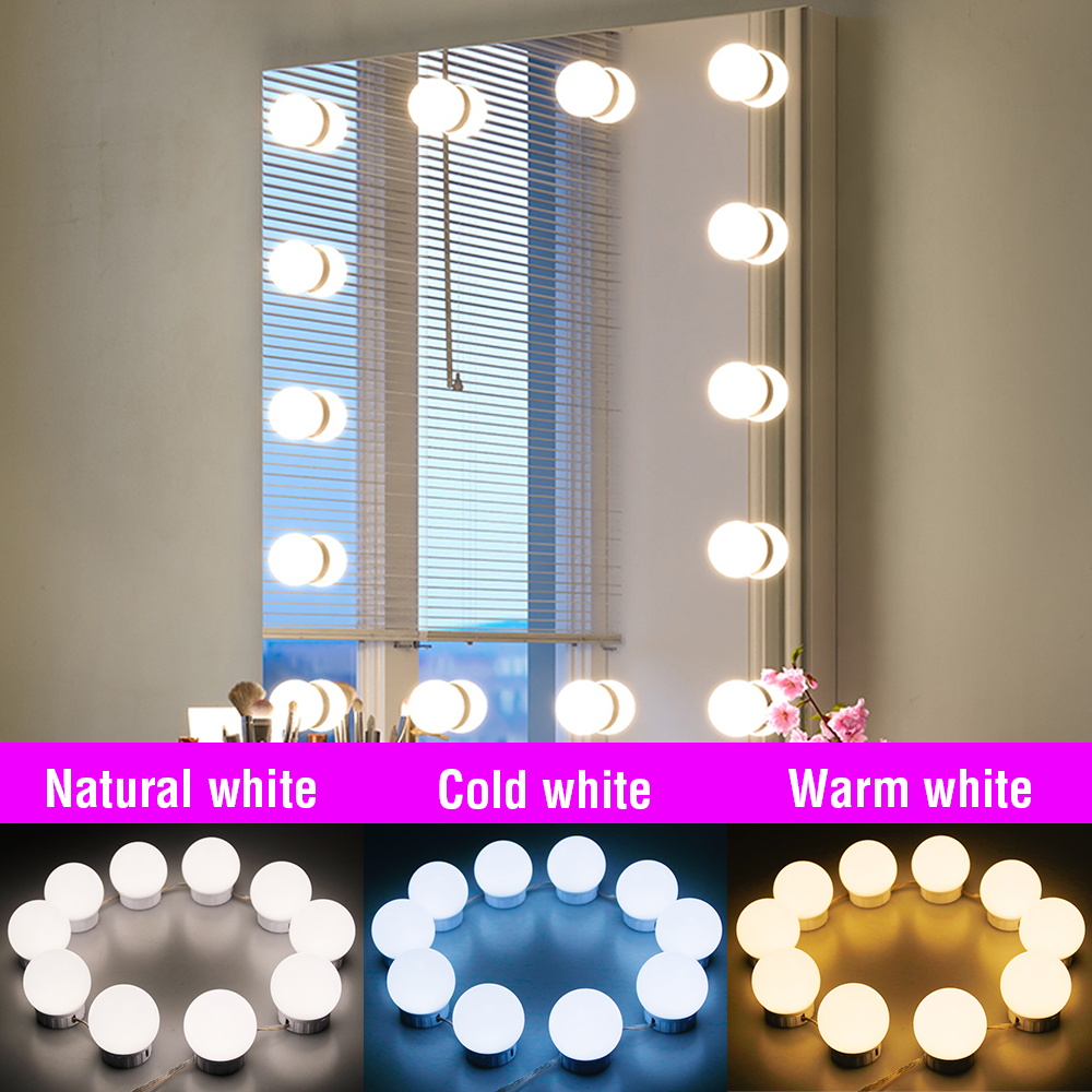 USB LED-подсветка для зеркала, – обзор и цена Dressing Table Vanity With Lighted Mirror