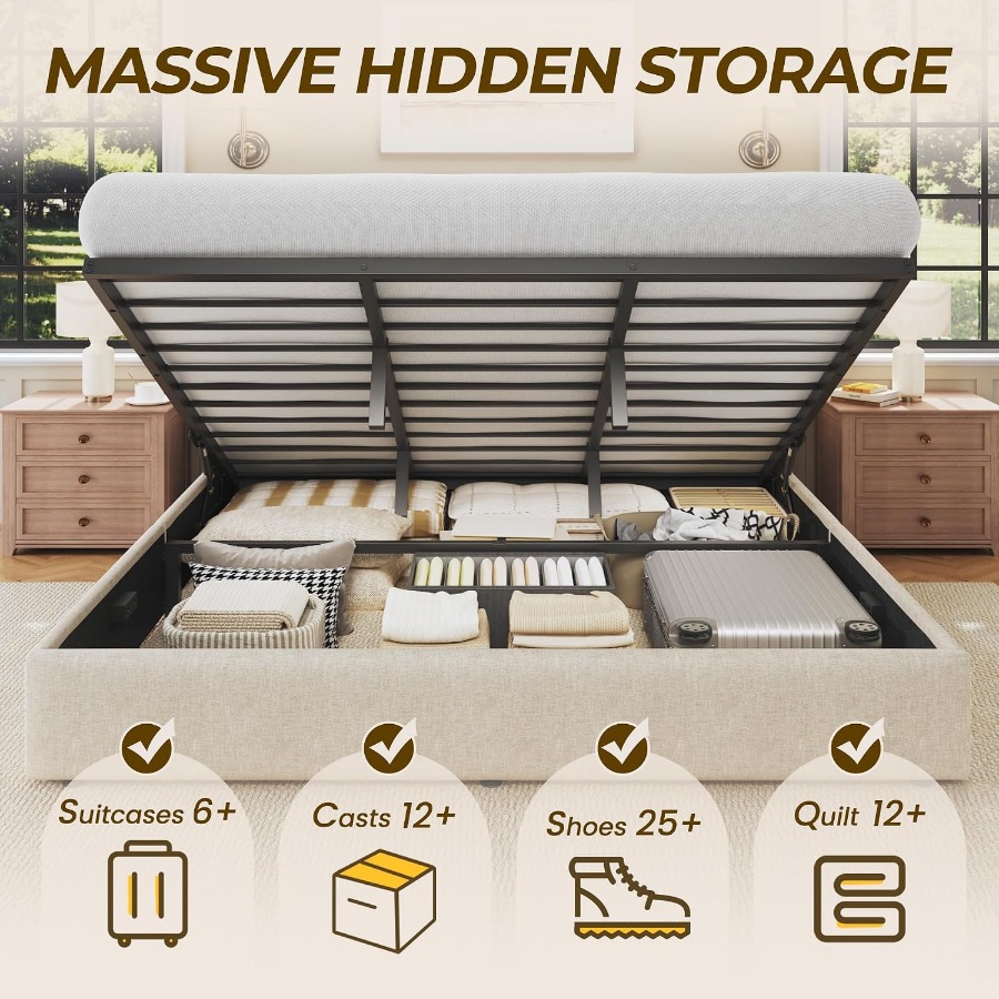 Размер: кровать с подъемным ме – обзор и цена Gas Lift Storage Bed Hydraulic