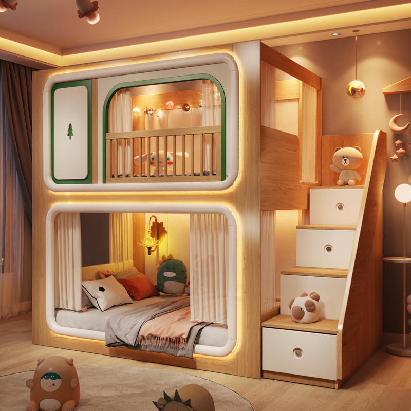 Двухэтажные детские кровати в  – обзор и цена Bunk Bed With Stairs And Slide