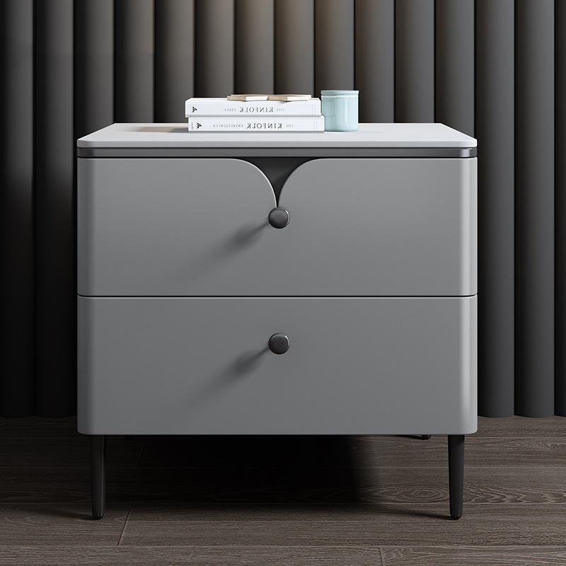Современная прикроватная тумба – обзор и цена Solid Wood Nightstand 2 Drawers