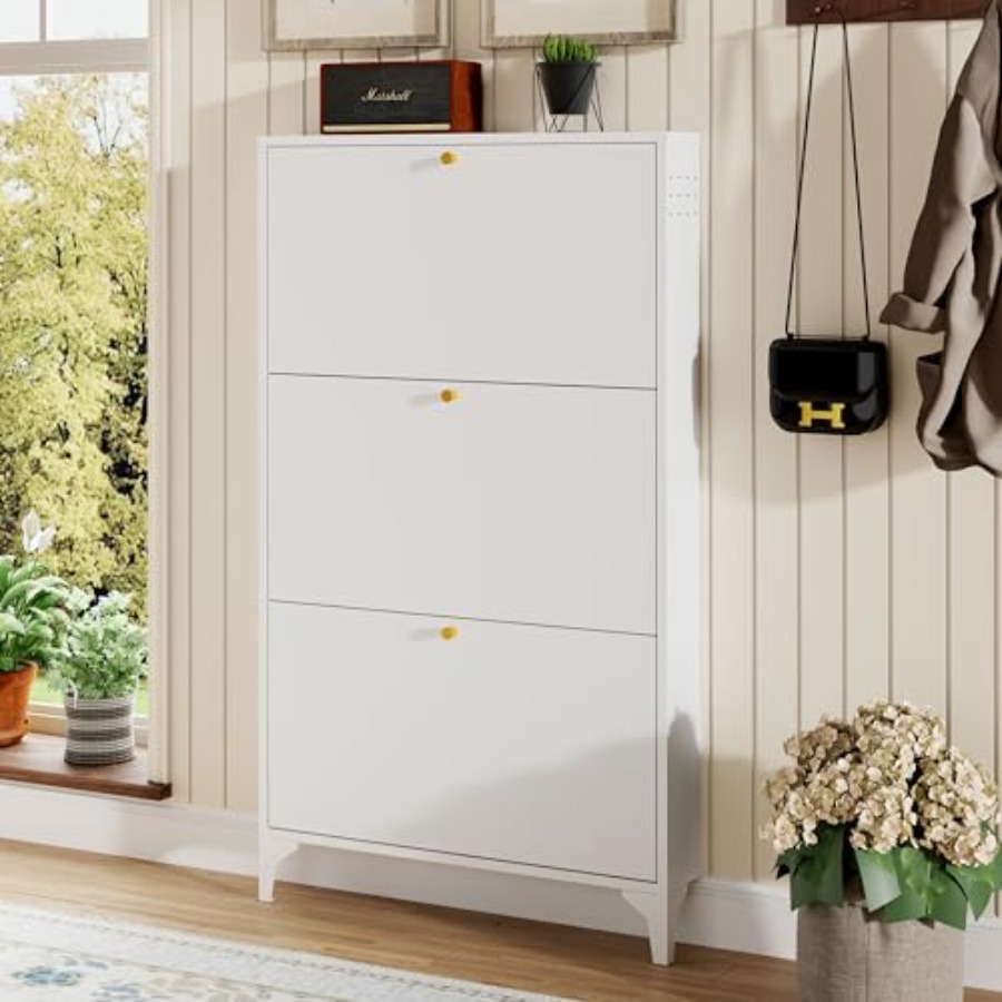 Отдельно стоящий обувной шкаф  – обзор и цена Shoe Rack Cabinet Narrow Entryway
